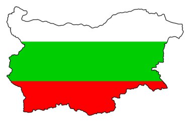 Anahat Haritasında Bulgar Bayrağı