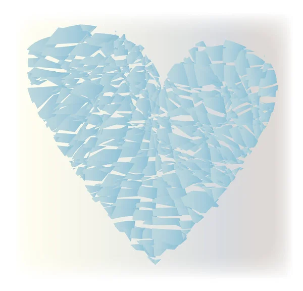 Καρδιά από σπασμένο γυαλί — Διανυσματικό Αρχείο