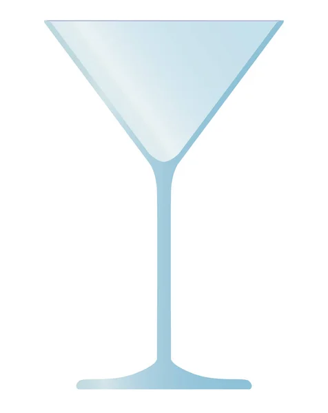 Verre à cocktail vide — Image vectorielle