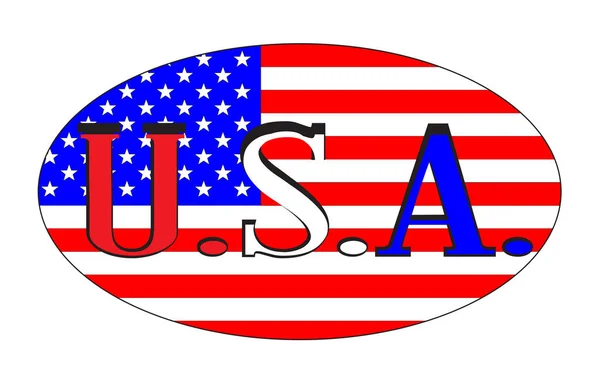 USA Bola de Rugby Aislada — Vector de stock