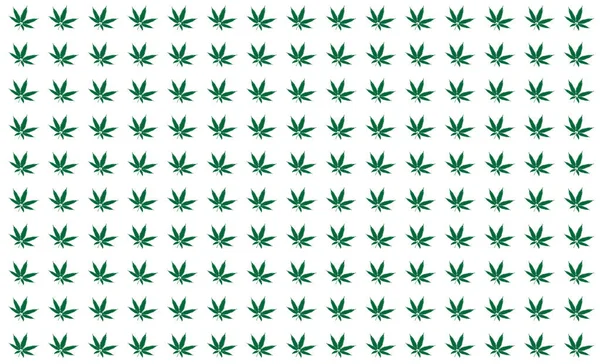Cannabis löv Skriv ut bakgrundsmönster — Stock vektor