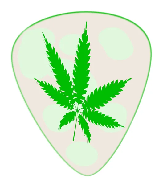 Marihuana liść rys — Wektor stockowy