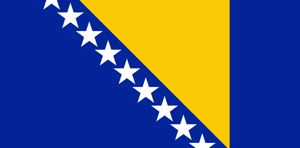 Bósnia e Herzegovina Bandeira —  Vetores de Stock