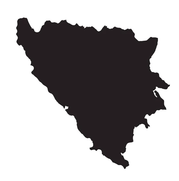 Bósnia e Herzegovina silhueta país — Vetor de Stock