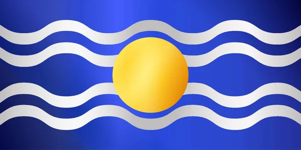 Bandiera Della Federazione Delle Indie Occidentali Blu Bianco Arancione — Vettoriale Stock