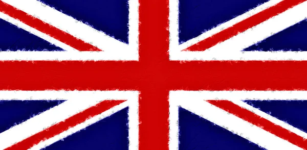 Union Jack Vlag Van Groot Brittannië — Stockfoto