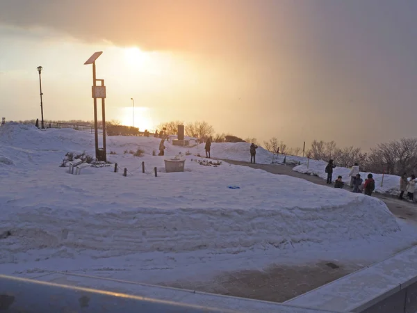 Schnee Auf Dem Berg — Stockfoto