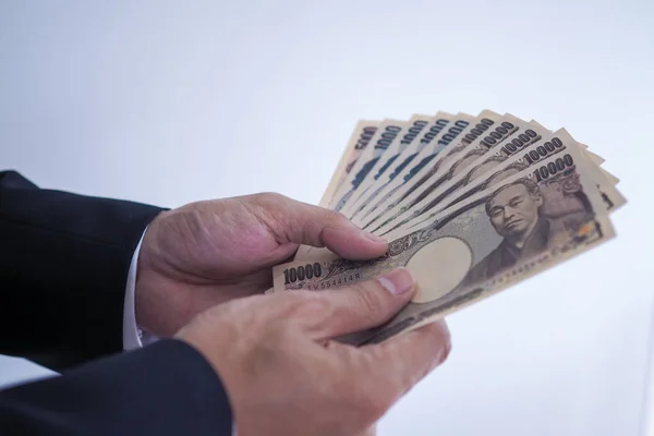 Yen Japonés Billetes Para Dinero Concepto Fondo — Foto de Stock