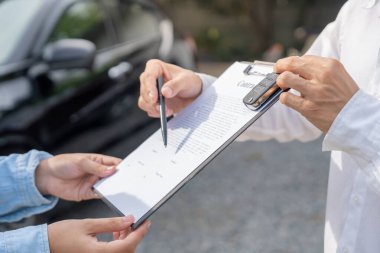 Kira, kiralık araba, satış, alım. Yeni ve kullanılmış araba için sözleşme imzalayın. Satışlar, kredi kredisi finans, kira aracı, sigorta, kiralama, satıcı, satıcı, taksit, araba bakımı işi