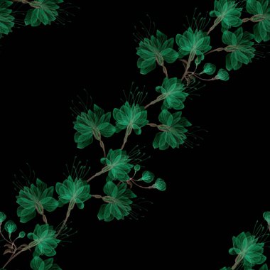 Kusursuz şeffaf çiçekler