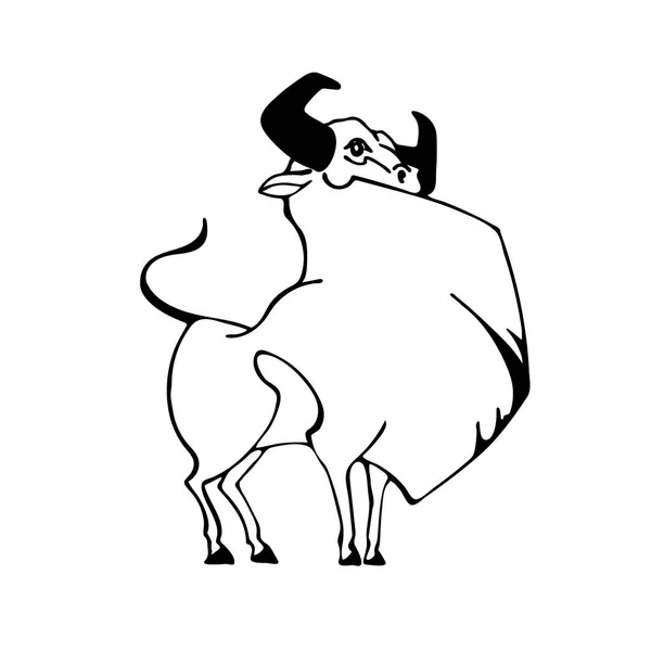 Símbolo del toro de 2021 — Vector de stock