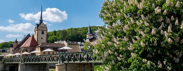 Most Panorama Untermhaus Gera Thuringia — Stock fotografie