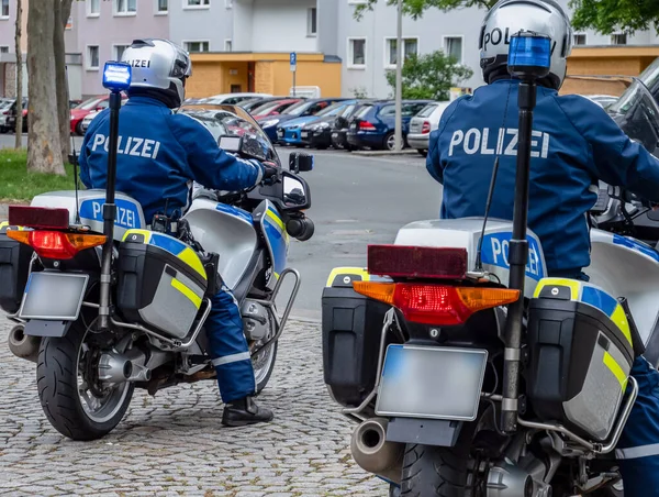 Polizia Scorta Motocicli Germania — Foto Stock
