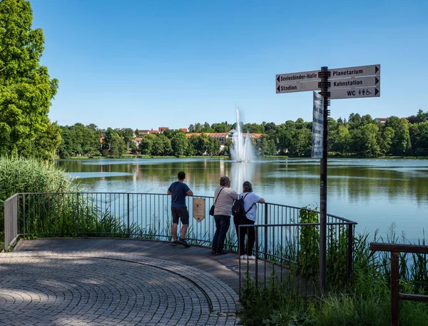 Bad Salzunger Burgsee Thüringen — Stockfoto