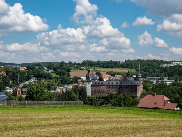 Panorama Hradu Mylau Sasku — Stock fotografie