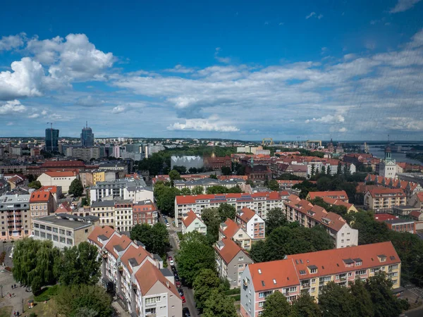 Panoramisch Uitzicht Szczecin Polen — Stockfoto