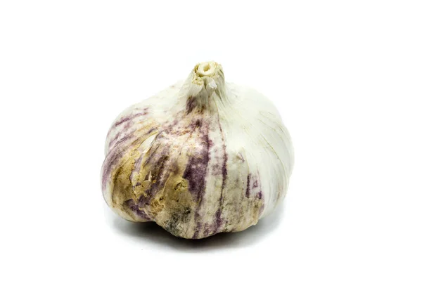 Knoblauch Isoliert Auf Weißem Hintergrund — Stockfoto