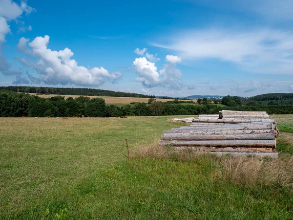 Blick Über Das Vogtland Sachsen — Stockfoto