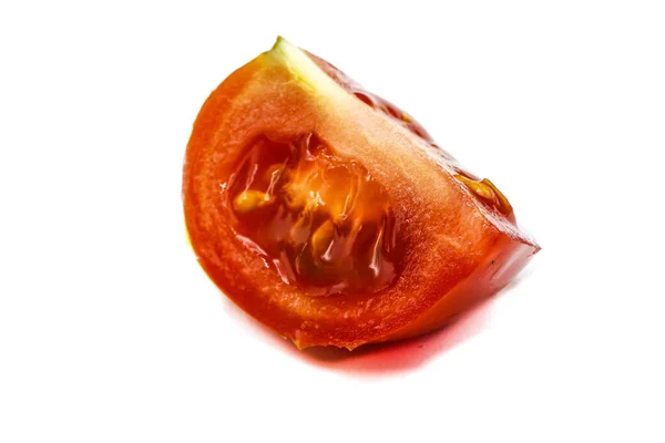Tomatoes Wedges Isolated White Background — Stock Photo, Image