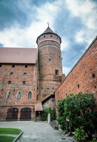 Cour Château Ordensburg Olsztyn Pologne — Photo