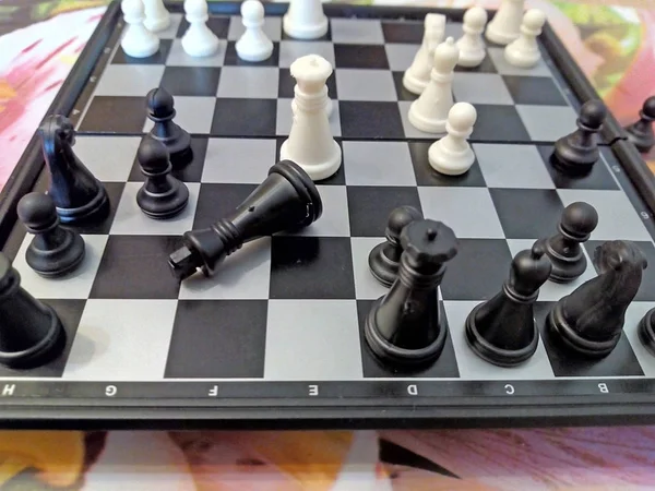 Black Démissionné Les Échecs Chess Final — Photo