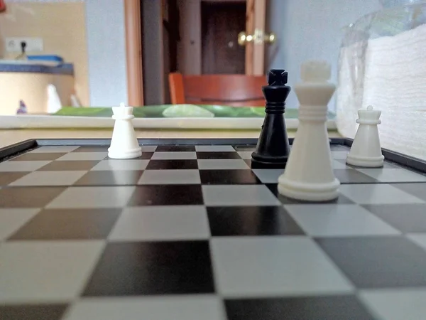 Kontrolní Důstojník Černého Krále Šachy Šachy Finále — Stock fotografie