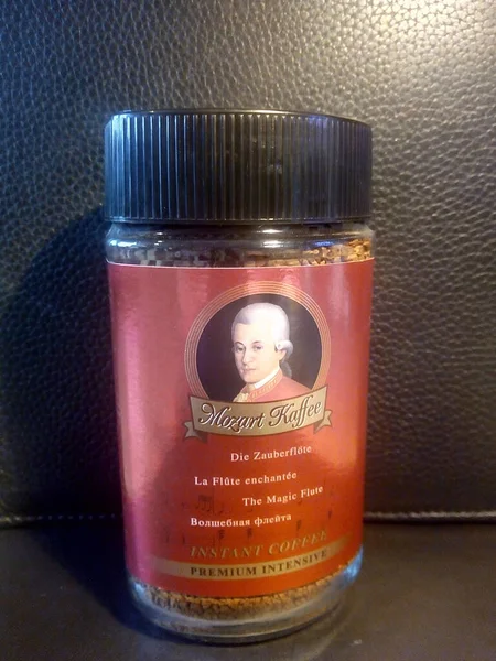 Mozart Kaffee Premium Intensivo 100 Gramos Café Instantáneo Hecho Alemania — Foto de Stock