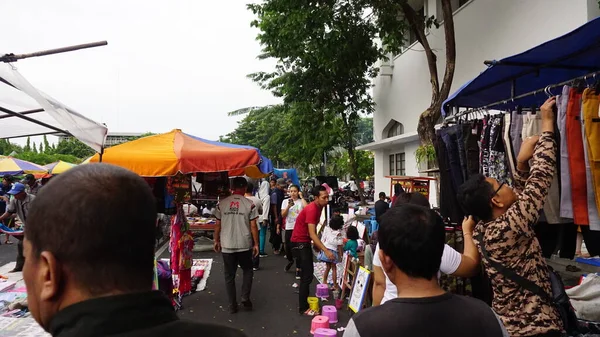 Ambiente Mañana Mercado Ropa Usada — Foto de Stock