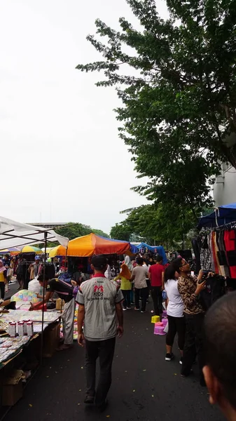 Ambiente Mañana Mercado Ropa Usada — Foto de Stock