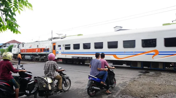 Suasana Sekitar Persimpangan Kereta — Stok Foto