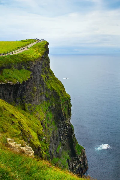 Foto Belo Mar Cênico Paisagem Montanhosa Falésias Moher Costa Oeste — Fotografia de Stock