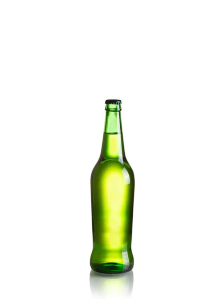 Botella Sidra Aislada Sobre Fondo Blanco — Foto de Stock