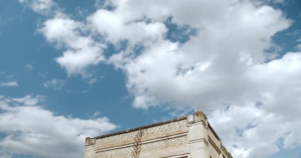 Mitla ősi és hihetetlen régészeti lelőhelye Oaxaca Mexikóban — Stock videók