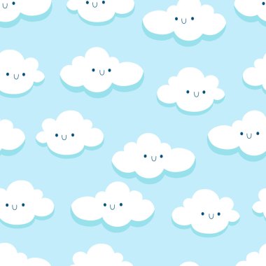 kawaii tarzı seamless modeli
