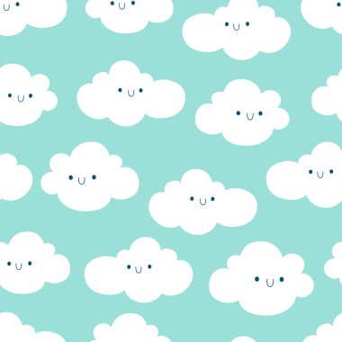 kawaii tarzı seamless modeli