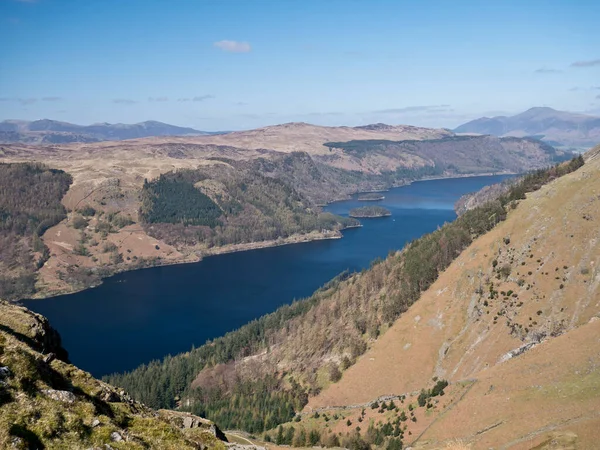 Δεξαμενή Thirlmere Στο Borough Του Allerdale Στην Cumbria Και Στην — Φωτογραφία Αρχείου