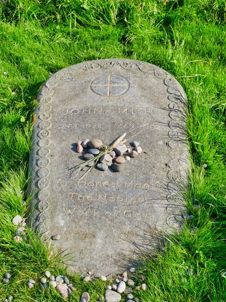 Tumba Del Líder Del Partido Laborista John Smith Cementerio Isla — Foto de Stock