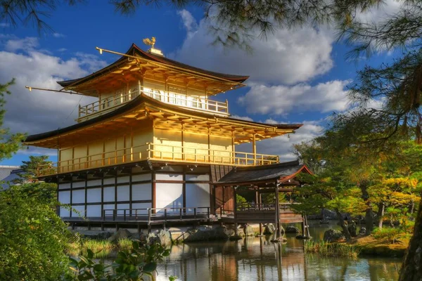 Buddhist Kinkakuji Golden Pavilion Temple Kyoto Japan — Stock Photo, Image