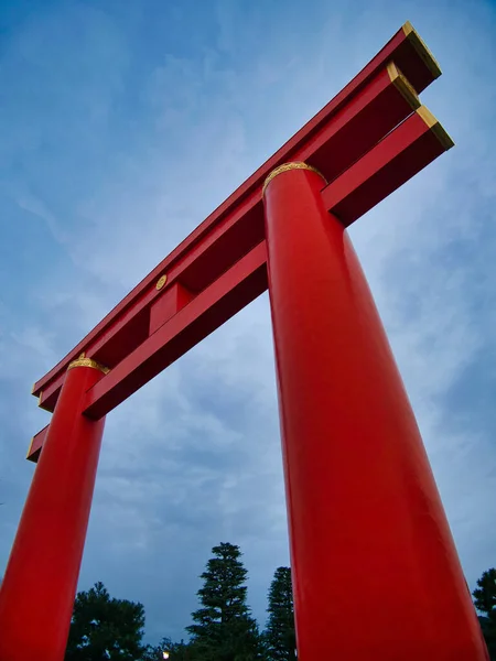 Torii Eller Traditionell Japansk Grind Oftast Finns Vid Ingången Till — Stockfoto