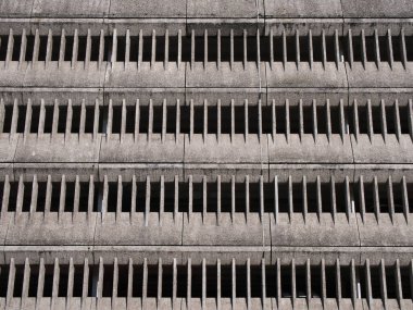 Bir otoparkın dış yüzeyinin beton deseni ve dokusu.