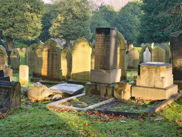 Birkenhead Ngiltere Deki Flaybrick Memorial Gardens Mezarlığı Nda Eski Mezar — Stok fotoğraf