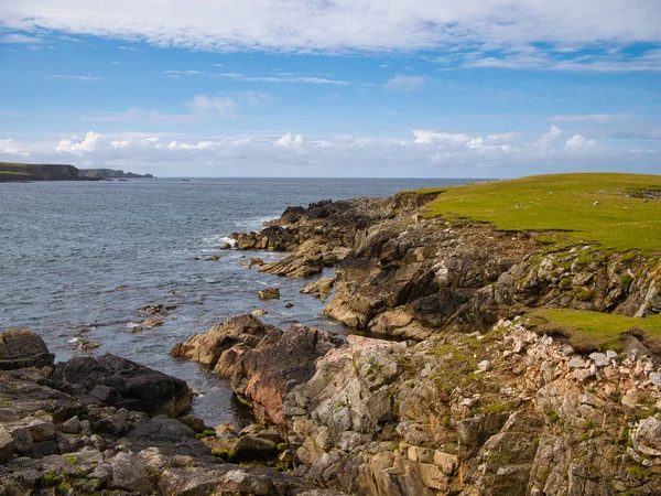 Драматичний Прибережний Краєвид Поблизу Інна Несс Острові Йелл Шетланд Шотландія — стокове фото