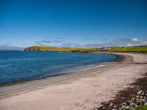 Con Promontorio Del Neap Norby Lontananza Spiaggia Sabbia Melby Vicino — Foto Stock