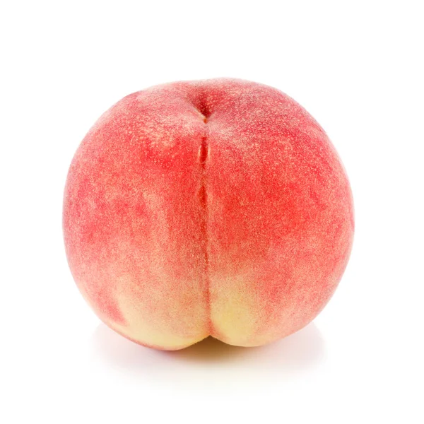 Peach Isolated White Background — Stock Photo, Image