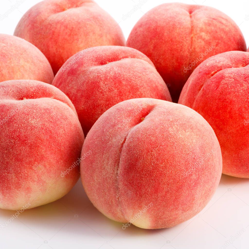 Japan Peaches isolated on white background