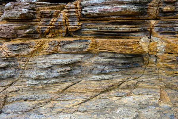 Capas Geoparque Roca Sedimentaria Tung Ping Chau Hong Kong — Foto de Stock