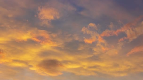 黄昏云朵戏剧性的天空 时间流逝 — 图库视频影像