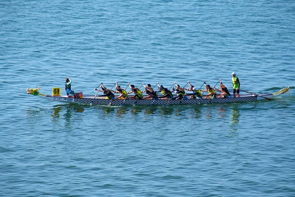 Tolo Harbour Hong Kong China Dezembro 2018 Nono Campeonato Barcos — Fotografia de Stock