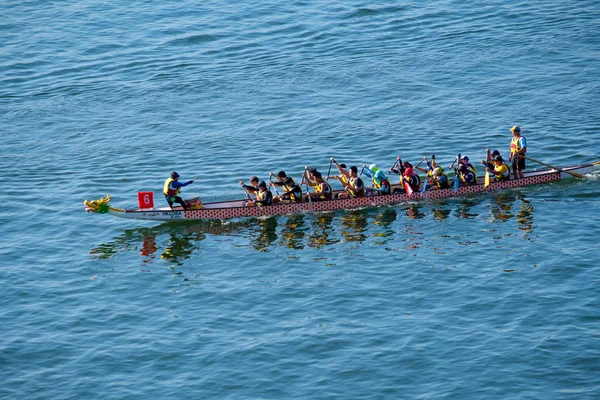 Tolo Harbour Hong Kong China Dezembro 2018 Nono Campeonato Barcos — Fotografia de Stock