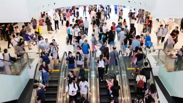 Hong Kong China Septiembre 2017 Hora Punta Ciudad — Vídeos de Stock
